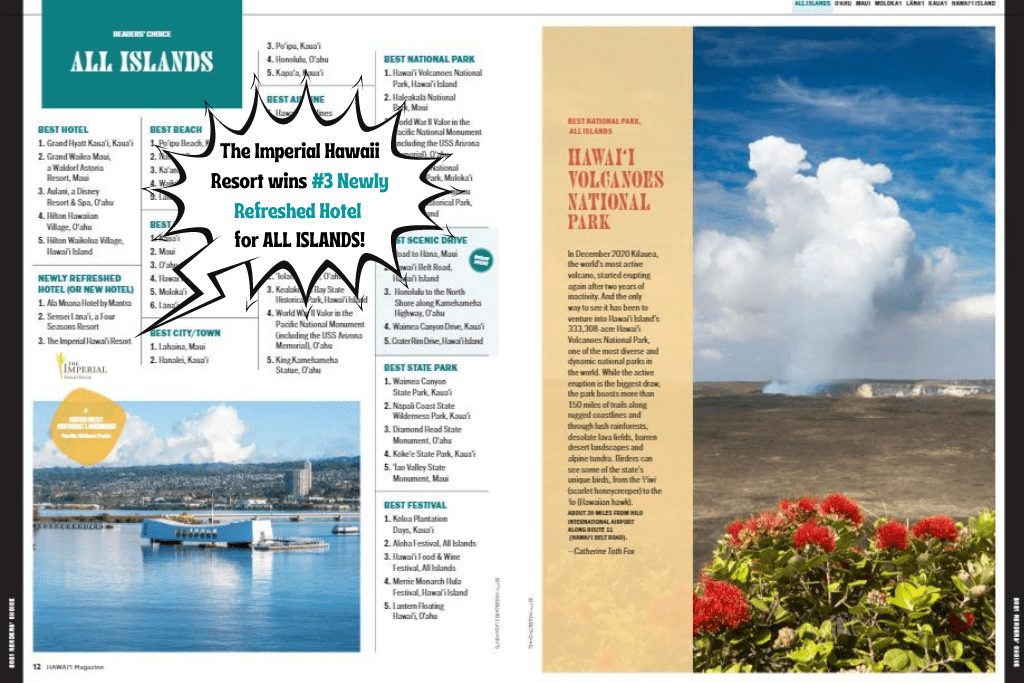 2021 Hawaii Magazine Readers&#8217; Choice Award