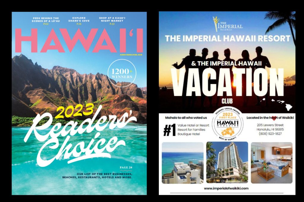 2023 Hawaii Magazine Readers’ Choice Award