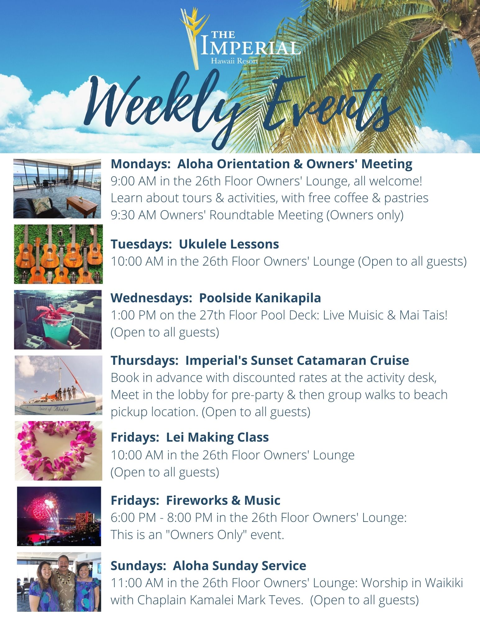 Events flyer with Timeshare Ad (5 x 7 in) (8.5 × 11 in) (3) The